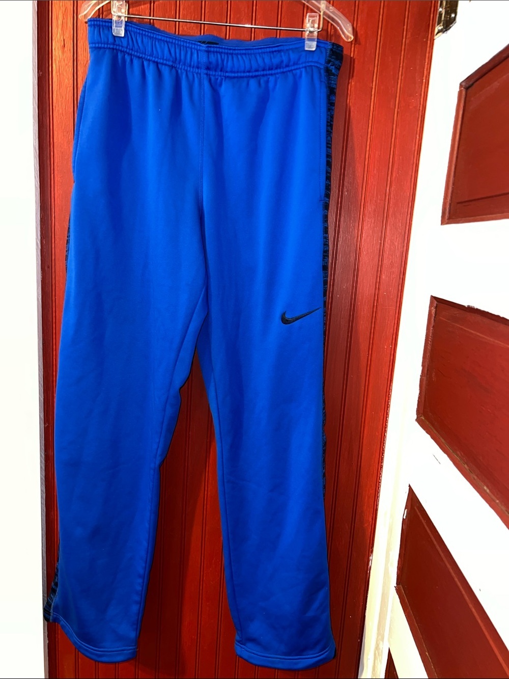 Nike Blue Track Pants with Black Swoosh L